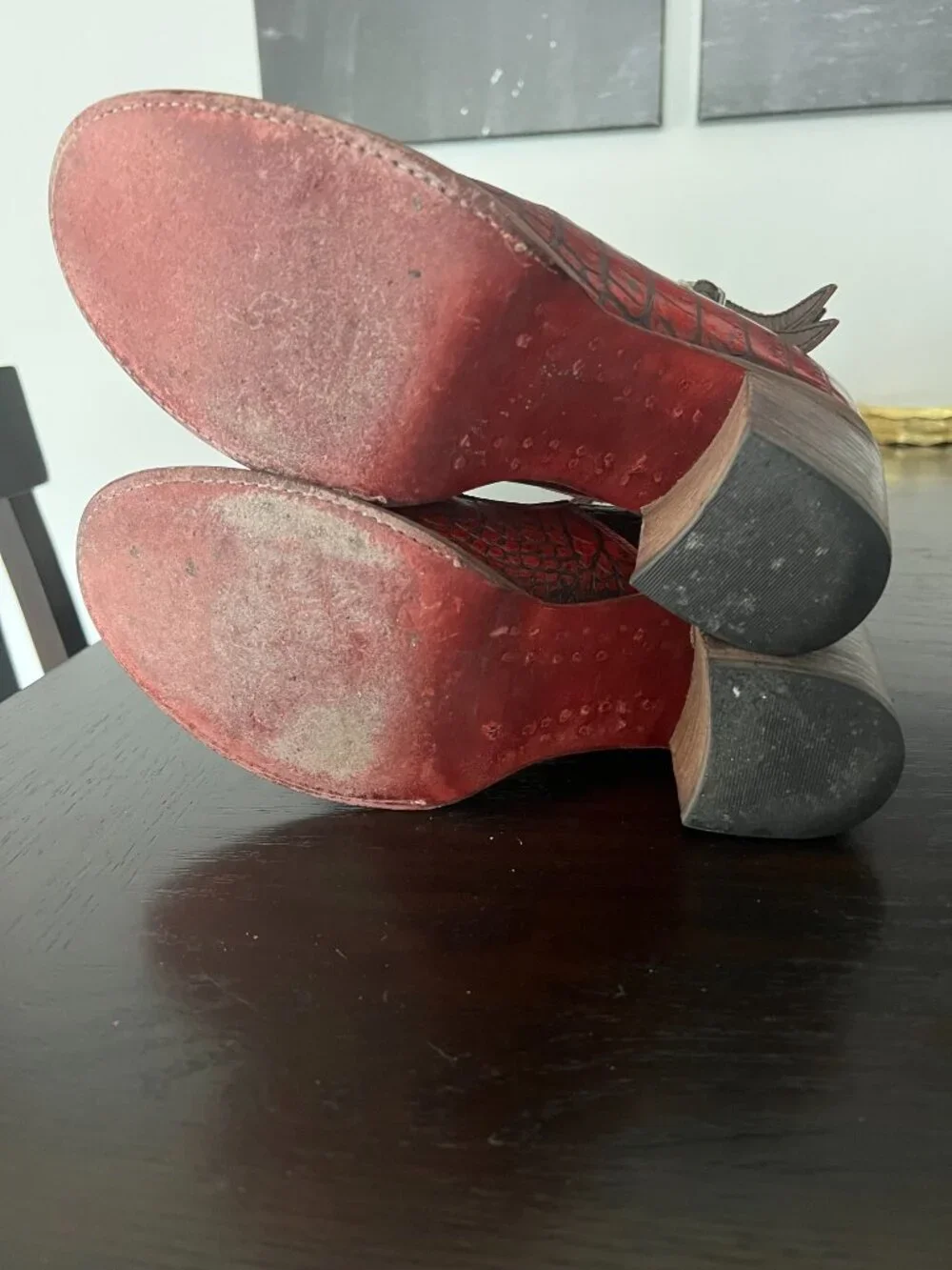 Freebird Randi Red Croc Shoes - Picture 5 of 7